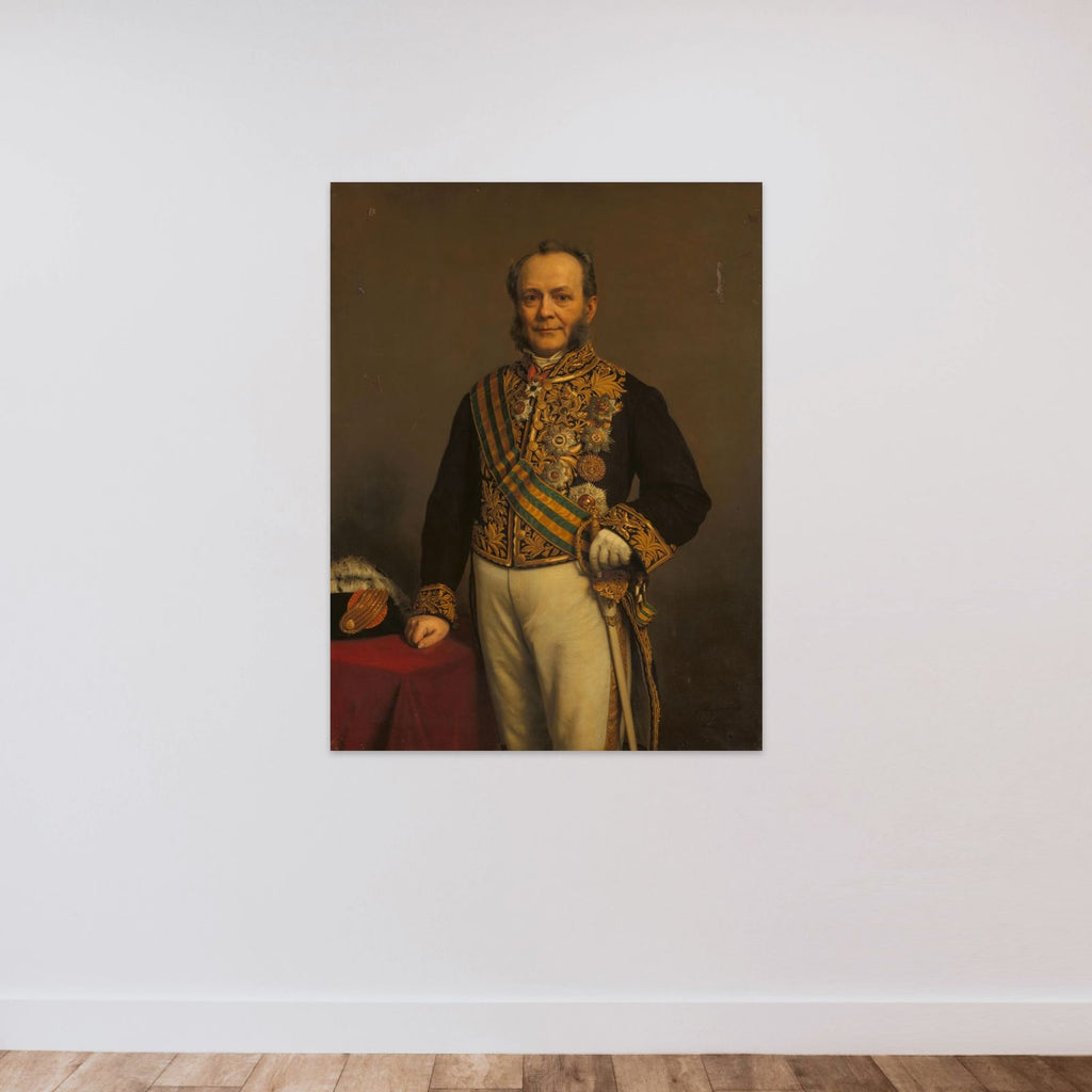 Pieter Mijer (1812-81). Gouverneur-generaal (1866-71) unframed — shown to scale