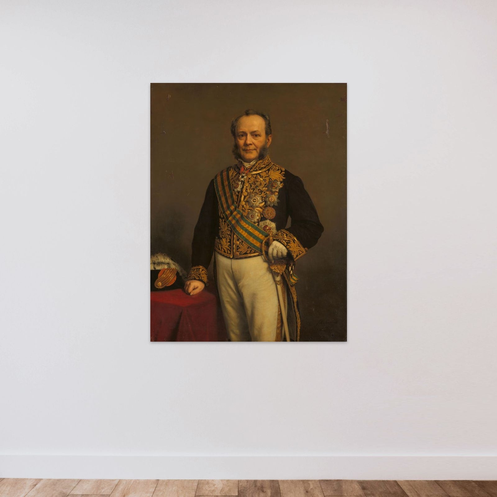 Pieter Mijer (1812-81). Gouverneur-generaal (1866-71) unframed — shown to scale