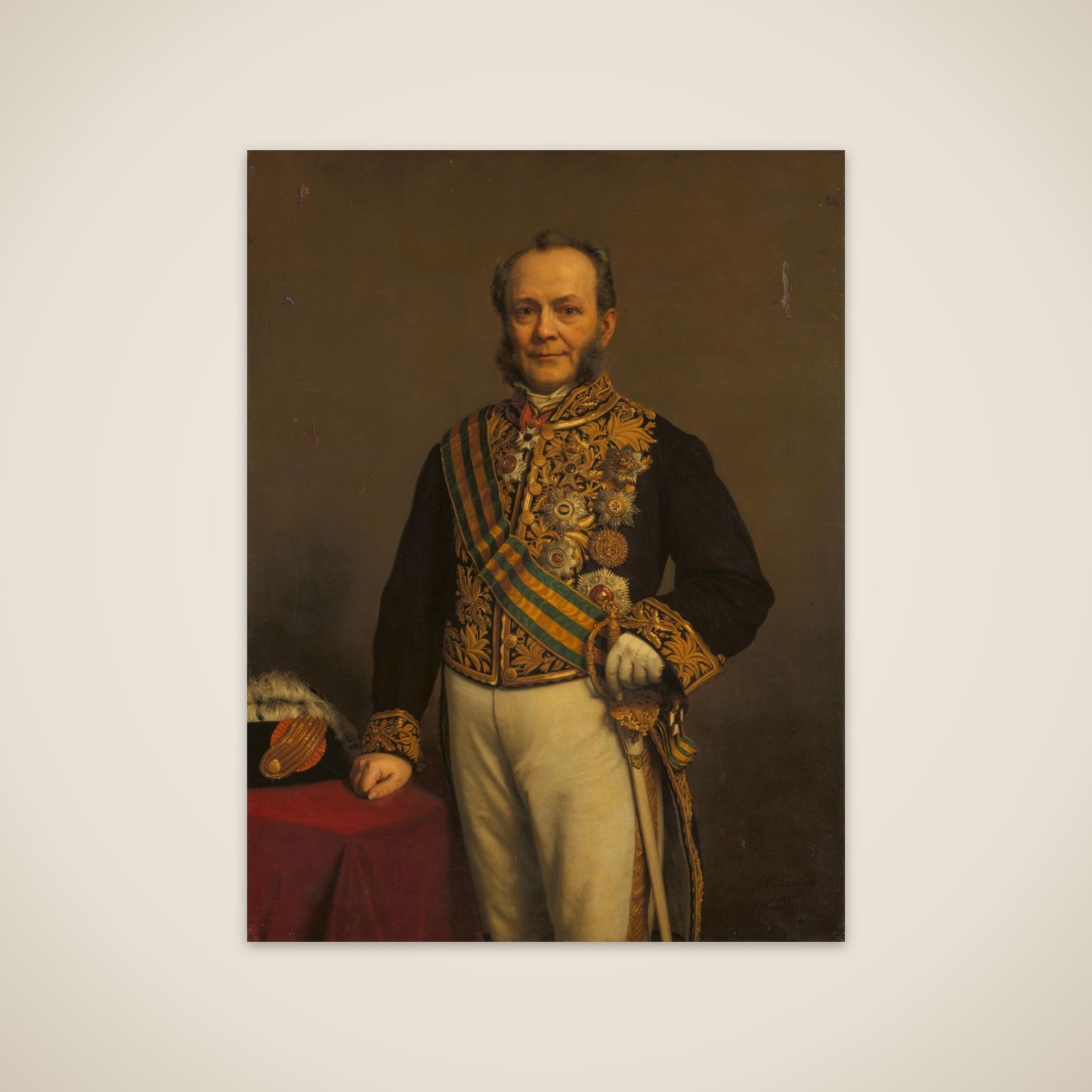 Pieter Mijer (1812-81). Gouverneur-generaal (1866-71) unframed print