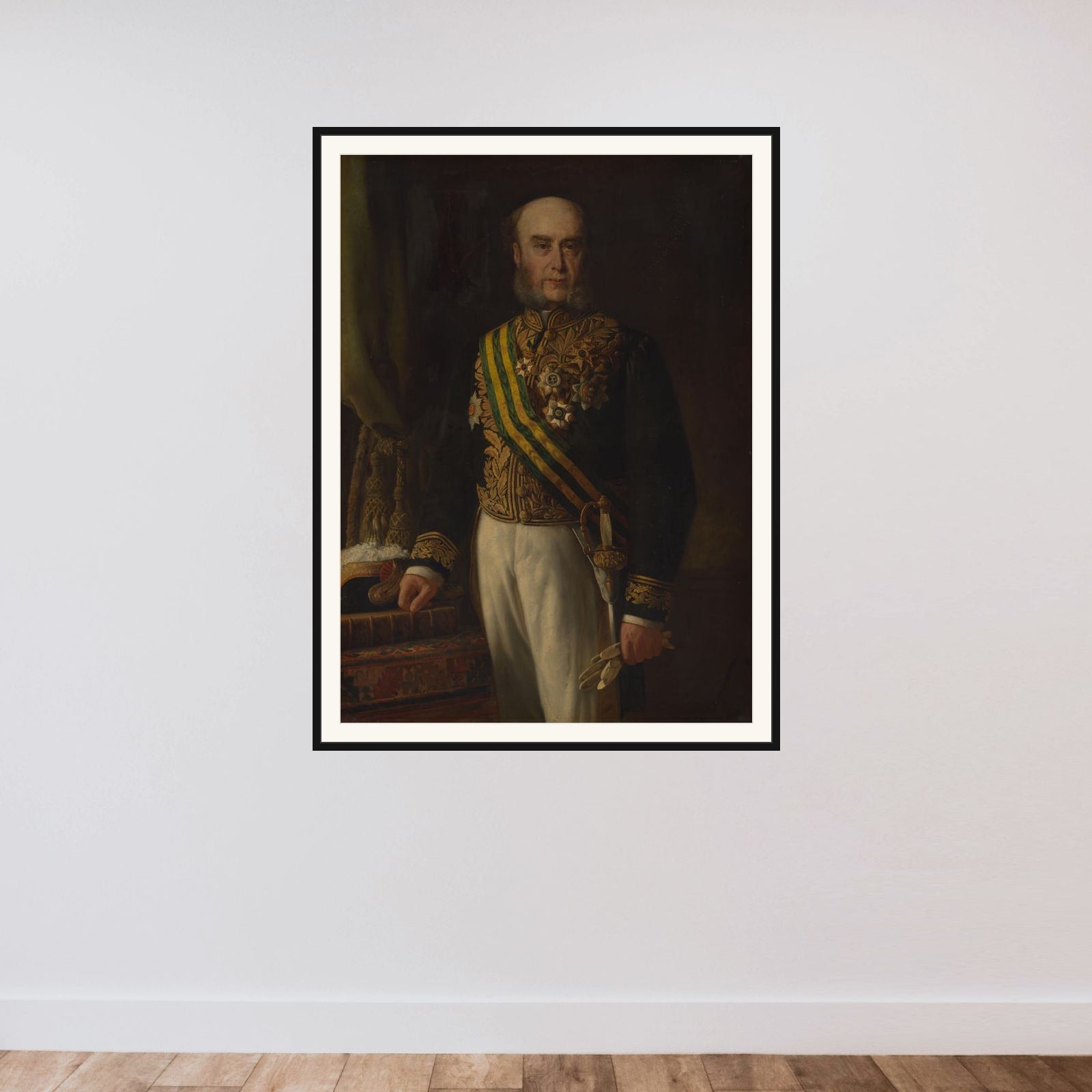 James Loudon (1824-1900). Gouverneur-generaal (1871-75) framed — shown to scale