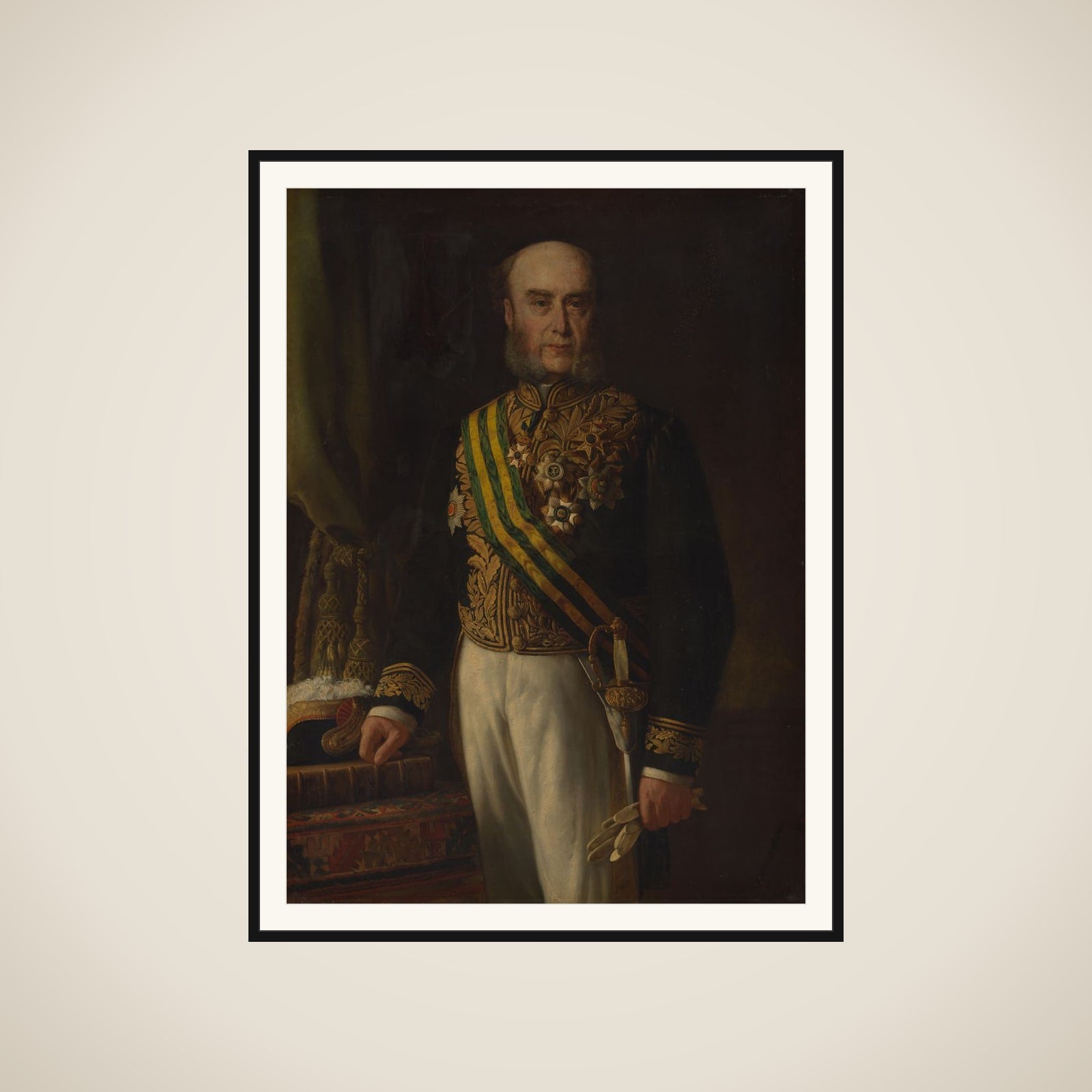 James Loudon (1824-1900). Gouverneur-generaal (1871-75) framed