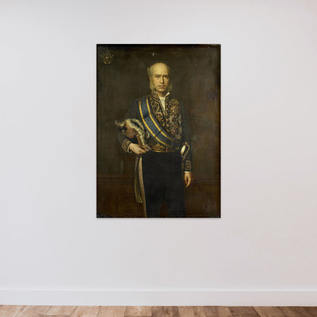 Johan Wilhelm van Lansberge (1830-1906). Gouverneur-generaal (1875-1880) unframed — shown to scale