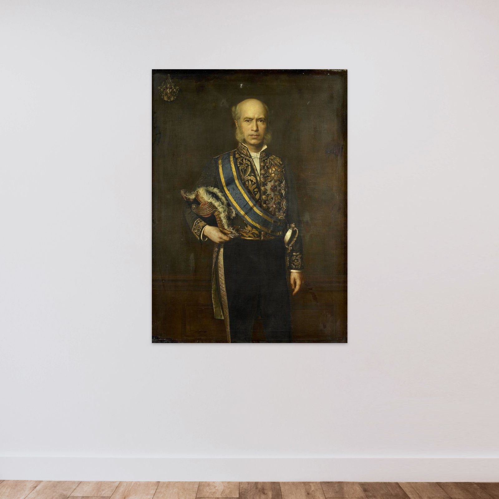 Johan Wilhelm van Lansberge (1830-1906). Gouverneur-generaal (1875-1880) unframed — shown to scale