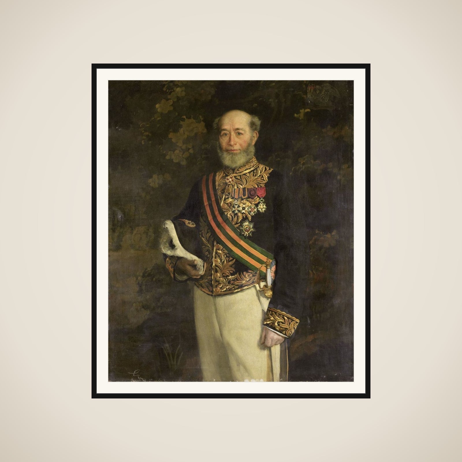 Frederik s'Jacob (1822-1901). Gouverneur-generaal (1880-84) framed