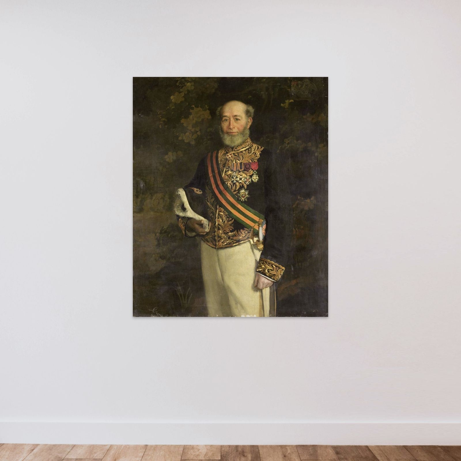 Frederik s'Jacob (1822-1901). Gouverneur-generaal (1880-84) unframed — shown to scale