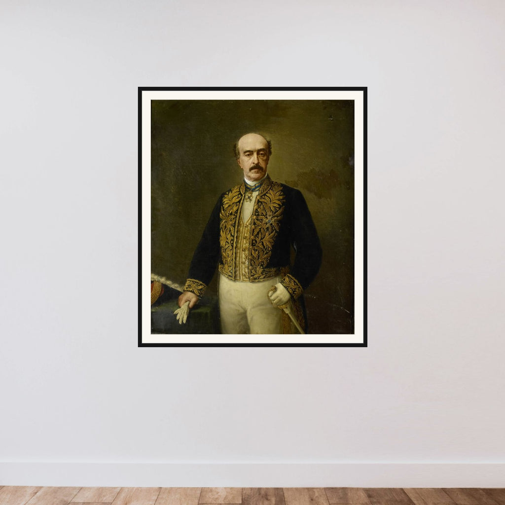 Otto van Rees (1823-92). Gouverneur-generaal (1884-88) framed — shown to scale