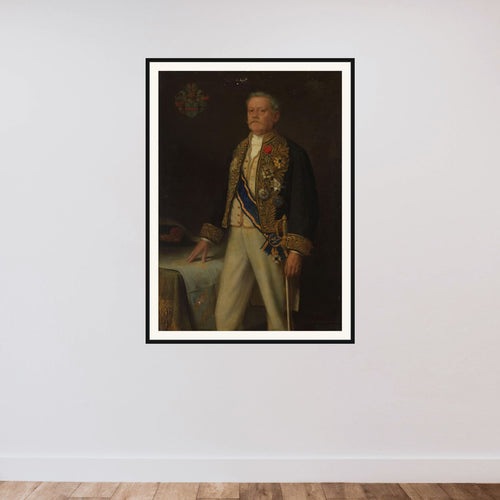 Carel Herman Aart van der Wijck (1840-1914). Gouverneur-generaal (1893-99) framed — shown to scale