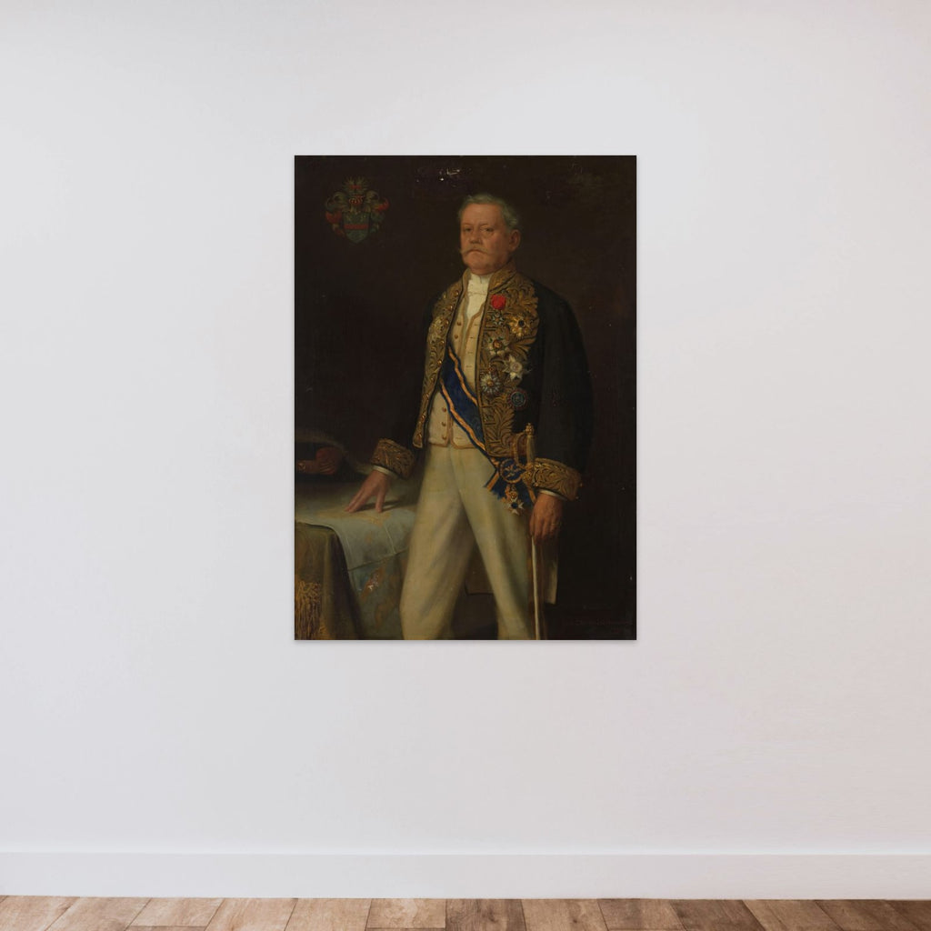 Carel Herman Aart van der Wijck (1840-1914). Gouverneur-generaal (1893-99) unframed — shown to scale