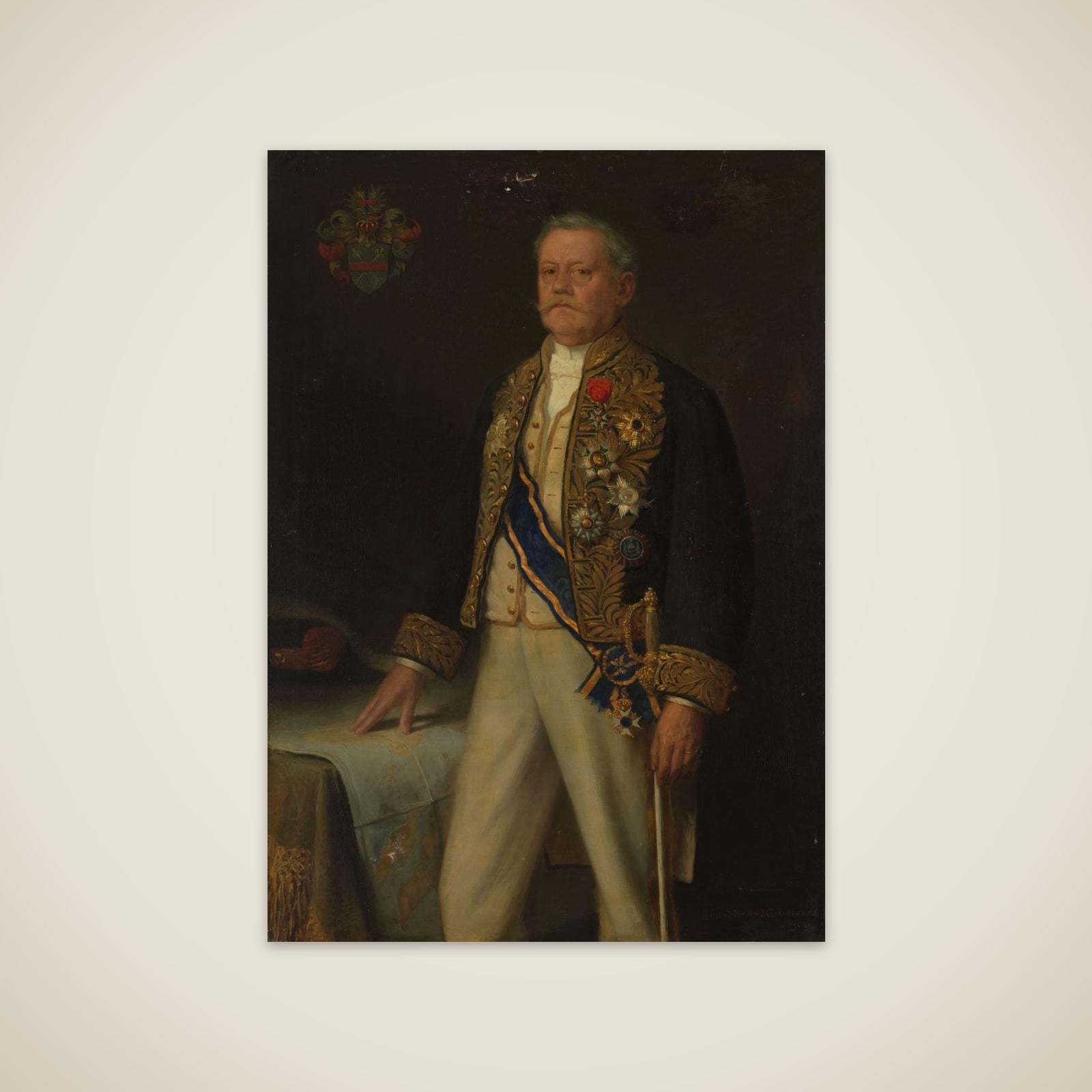 Carel Herman Aart van der Wijck (1840-1914). Gouverneur-generaal (1893-99) unframed print