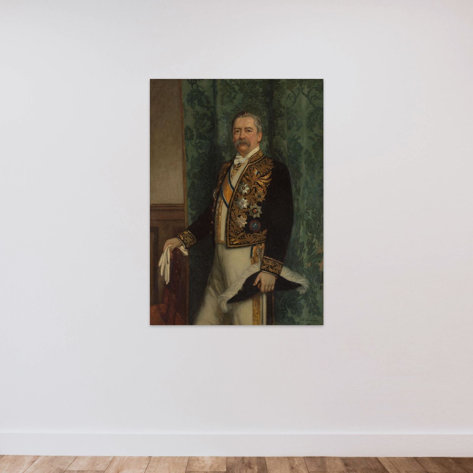 Willem Rooseboom (1843-1920). Gouverneur-generaal (1899-1904) unframed — shown to scale