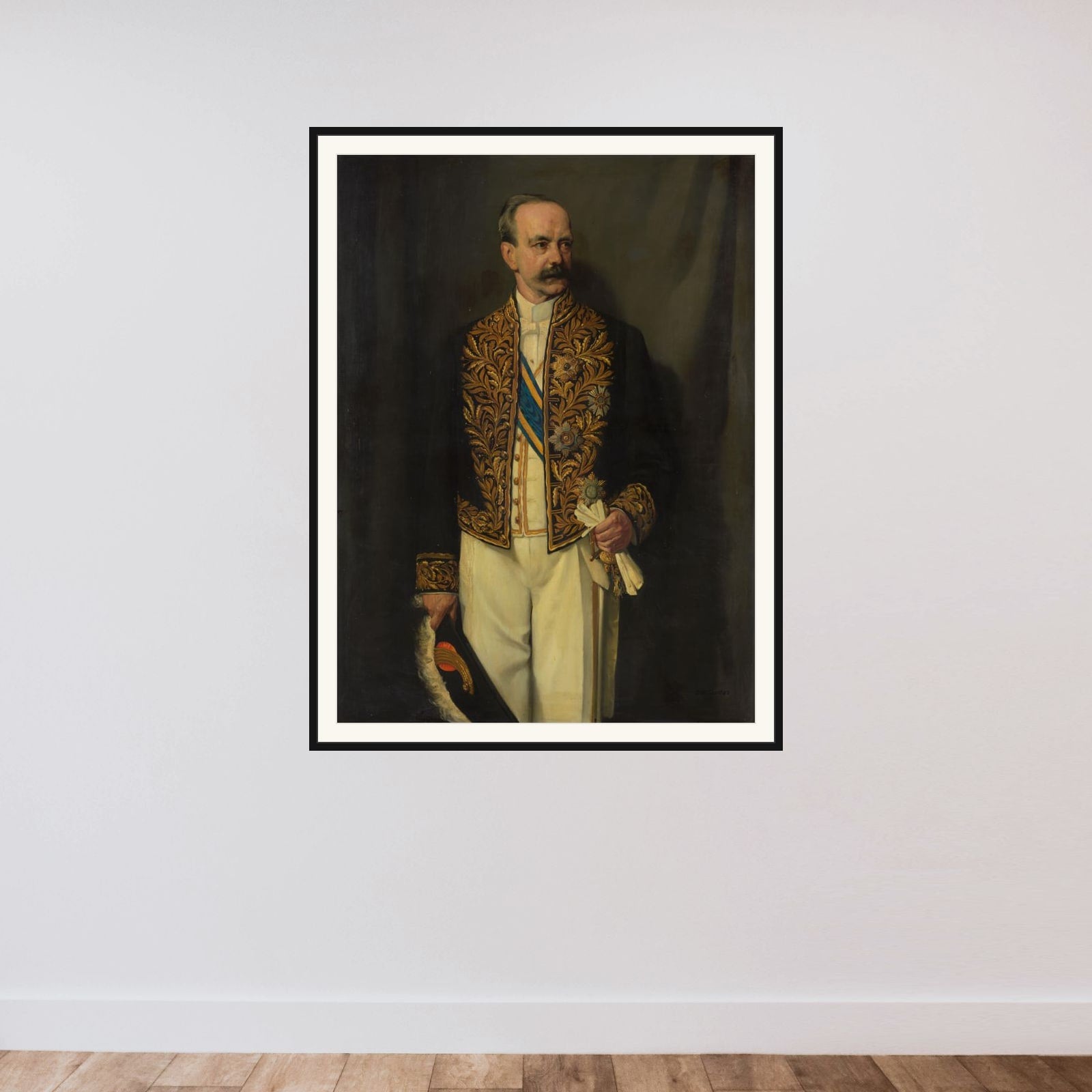 Alexander Willem Frederik Idenburg (1861-1935). Gouverneur-generaal (1909-16) framed — shown to scale