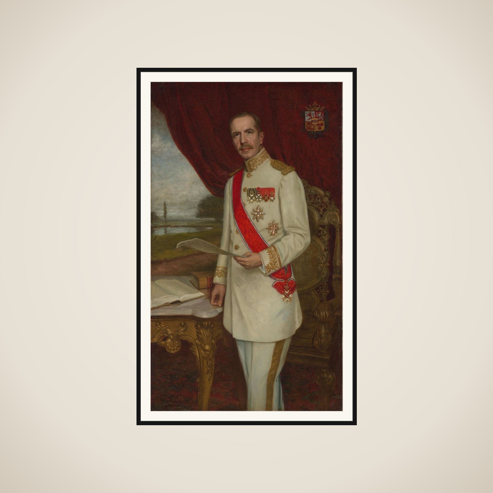 Johan Paul Graaf van Limburg Stirum (1873-1948). Gouverneur-generaal (1916-21) framed