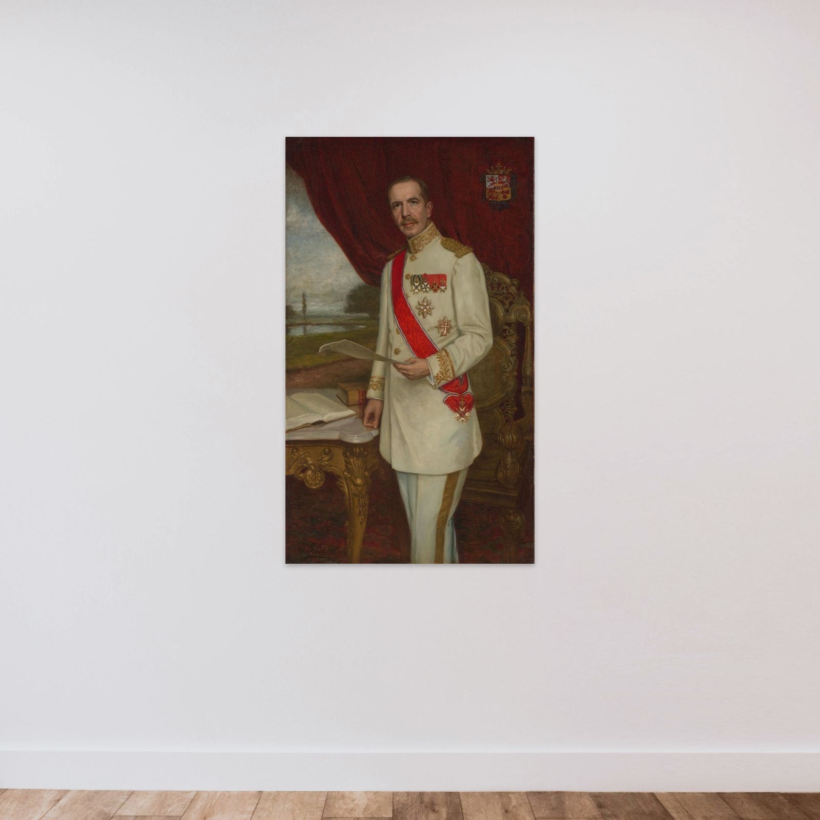 Johan Paul Graaf van Limburg Stirum (1873-1948). Gouverneur-generaal (1916-21) unframed — shown to scale
