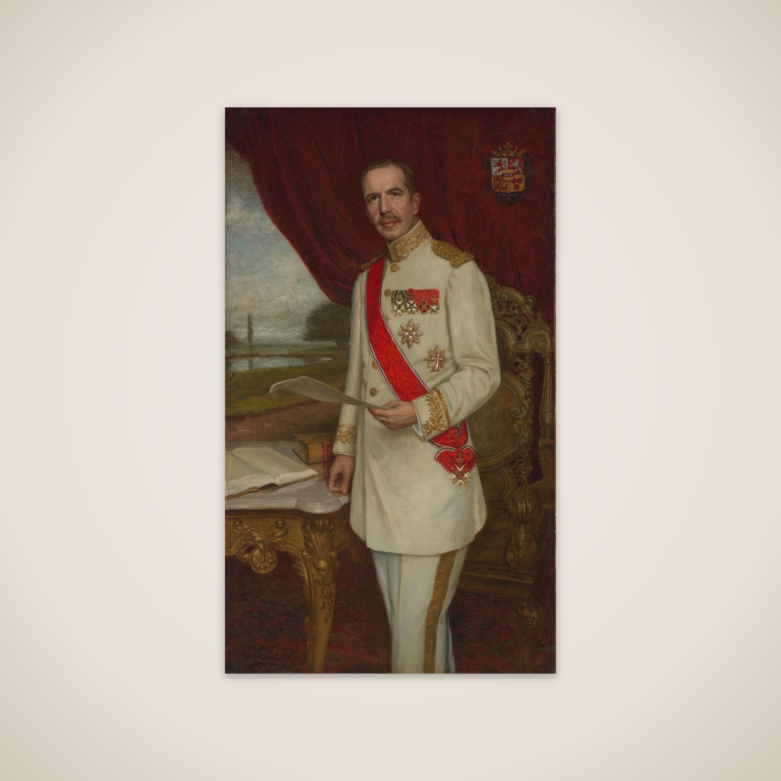 Johan Paul Graaf van Limburg Stirum (1873-1948). Gouverneur-generaal (1916-21) unframed print