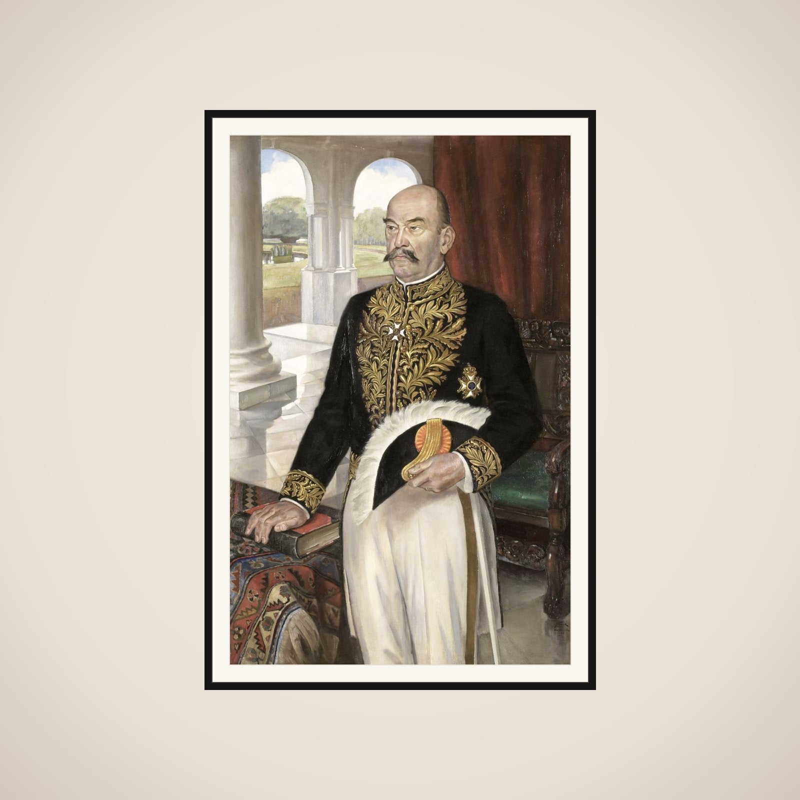 Dirk Fock (1858-1941). Gouverneur-generaal (1921-26) framed