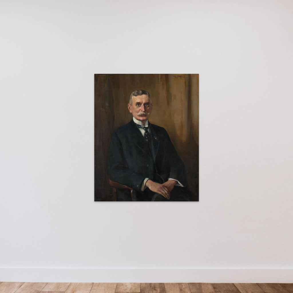 Jacob Christiaan Koningsberger (1867-1951). Chairman of the People's Council (1918-19) unframed — shown to scale