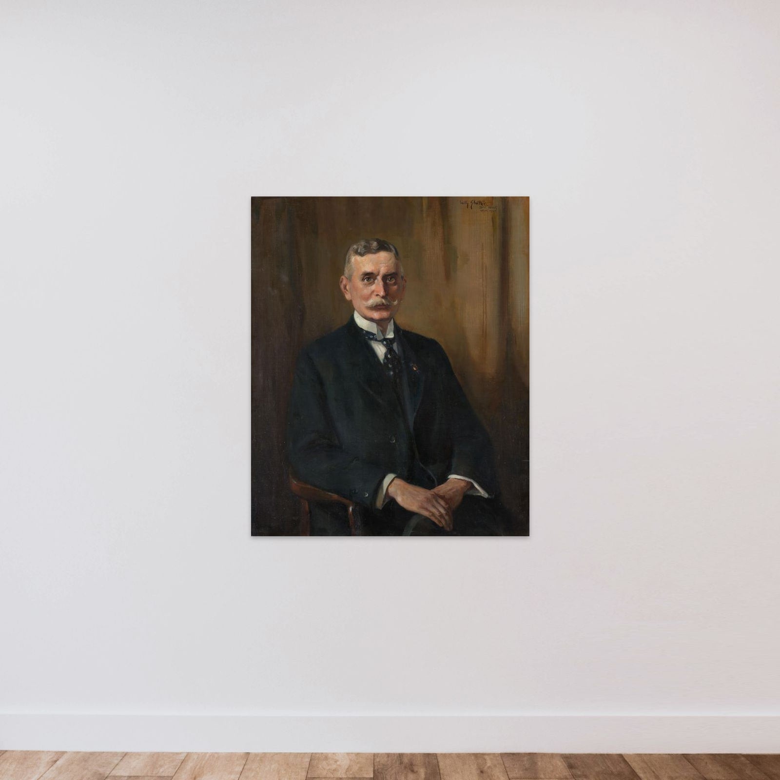 Jacob Christiaan Koningsberger (1867-1951). Chairman of the People's Council (1918-19) unframed — shown to scale