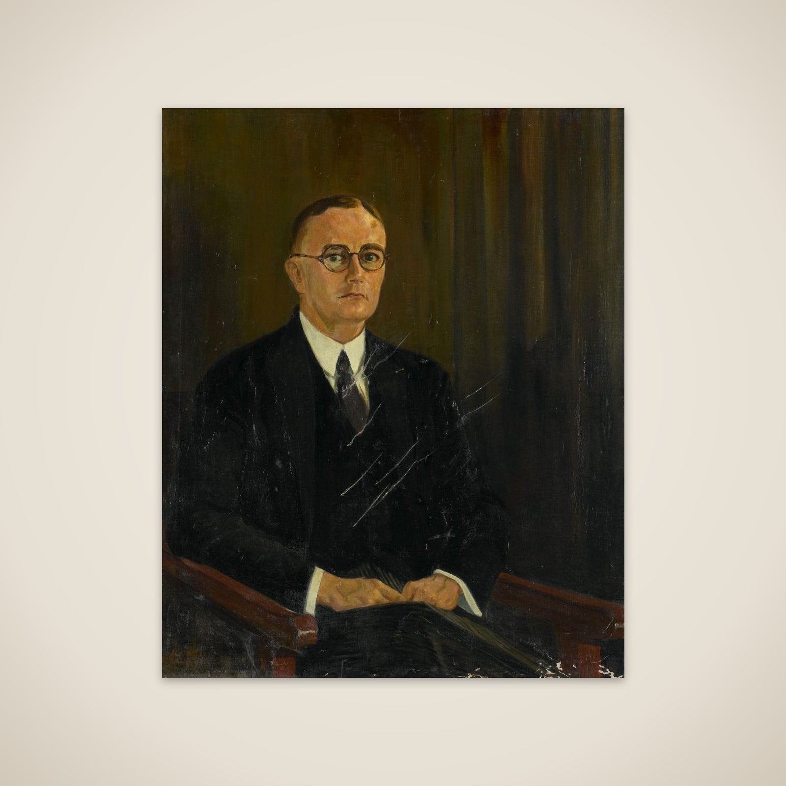 Jan Willem Meyer Ranneft (1887-1968). Voorzitter van de volksraad (1929-33) unframed print