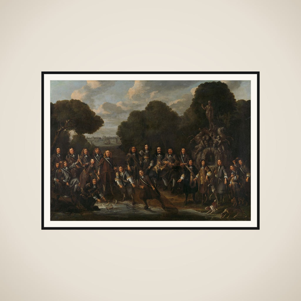 Allegory of the Revival of the Dutch Herring Fishery after the Second Anglo-Dutch War (1665-67) framed