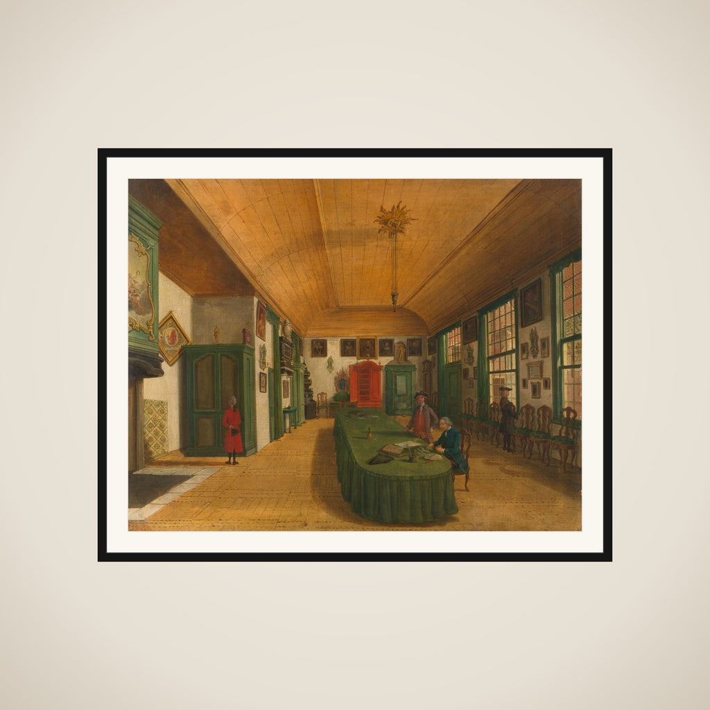 The Hall of the Artistic Society 'Kunst wordt door Arbeid verkregen' (Art is Acquired through Labor) in Leiden framed