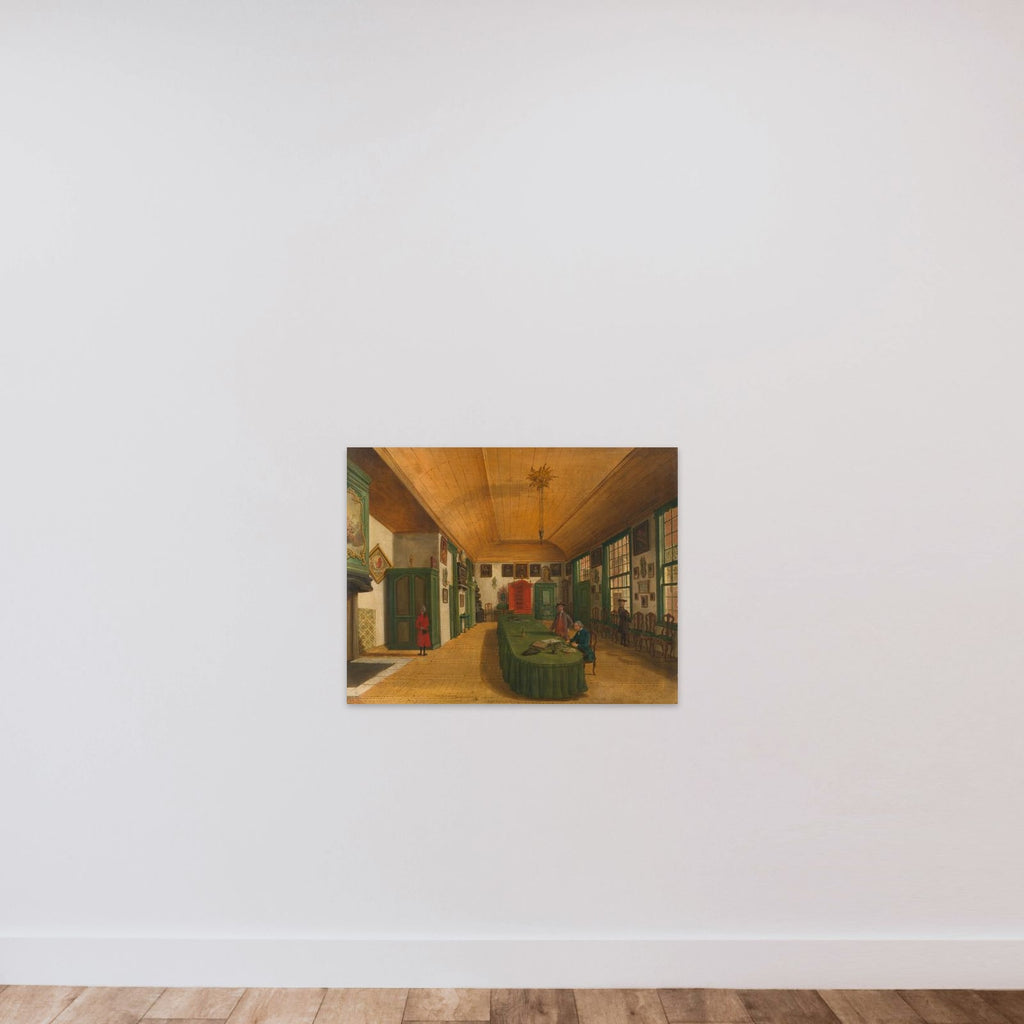 The Hall of the Artistic Society 'Kunst wordt door Arbeid verkregen' (Art is Acquired through Labor) in Leiden unframed — shown to scale