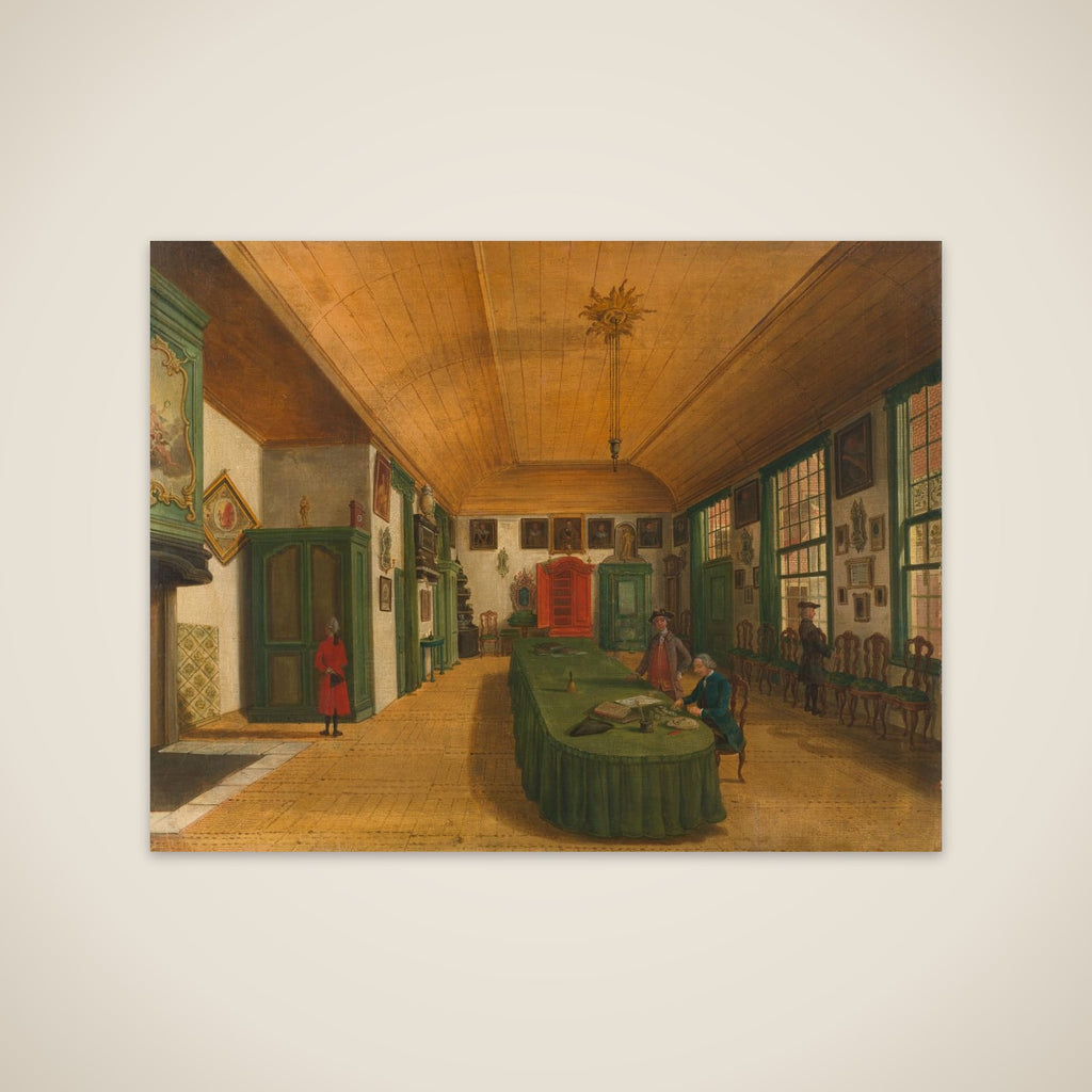 The Hall of the Artistic Society 'Kunst wordt door Arbeid verkregen' (Art is Acquired through Labor) in Leiden unframed print