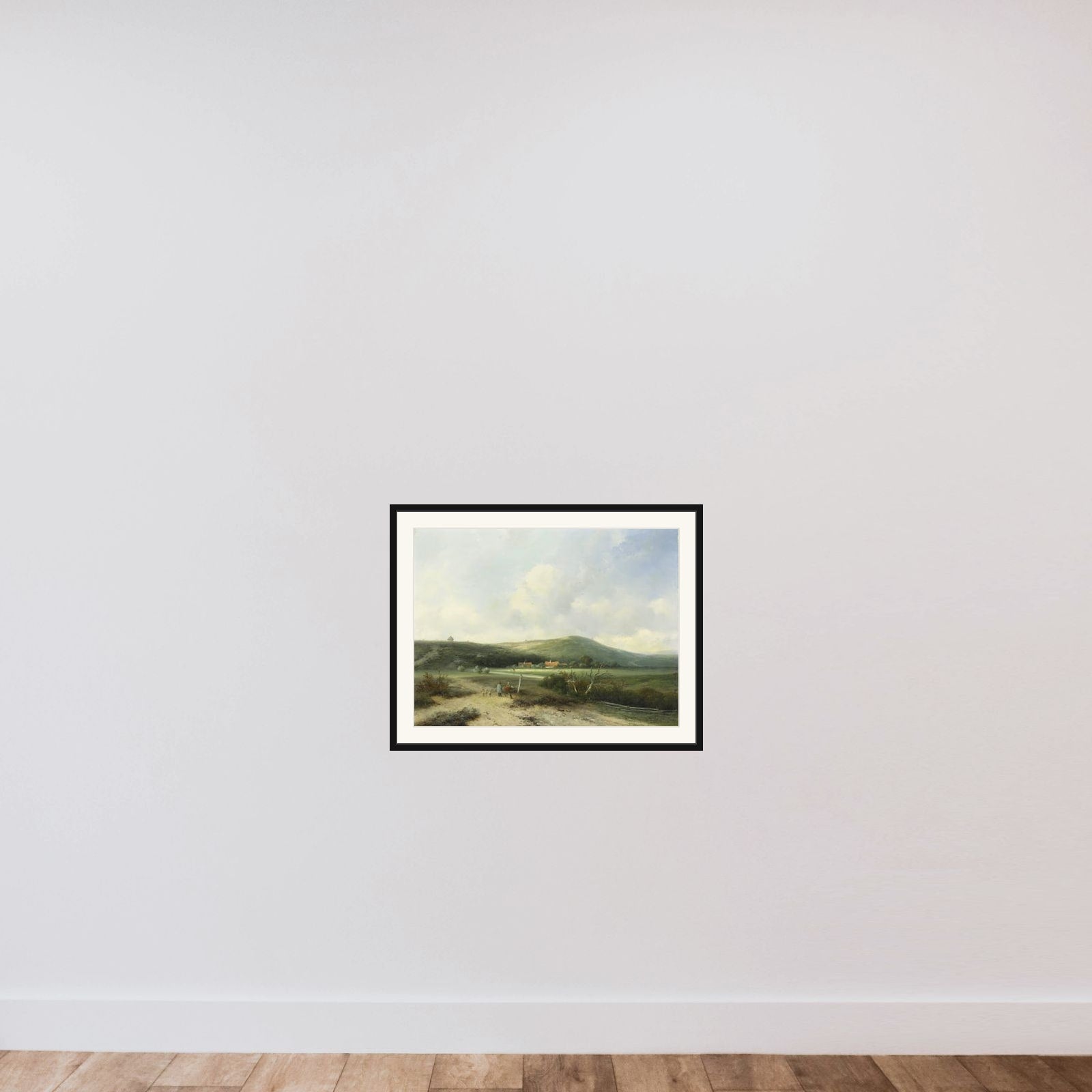 View in the Dunes framed — shown to scale