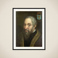 Portrait of Viglius ab Zuichemus, Frisian Jurist, President of the Privy Council and Member of the Council of State framed
