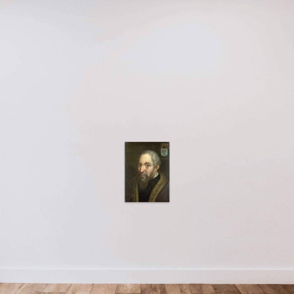 Portrait of Viglius ab Zuichemus, Frisian Jurist, President of the Privy Council and Member of the Council of State unframed — shown to scale