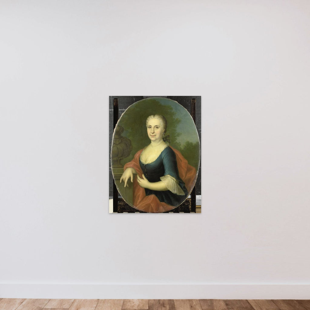 Cornelia van Schuylenburgh (1703-84), Wife of Diederik van Bleyswijk unframed — shown to scale