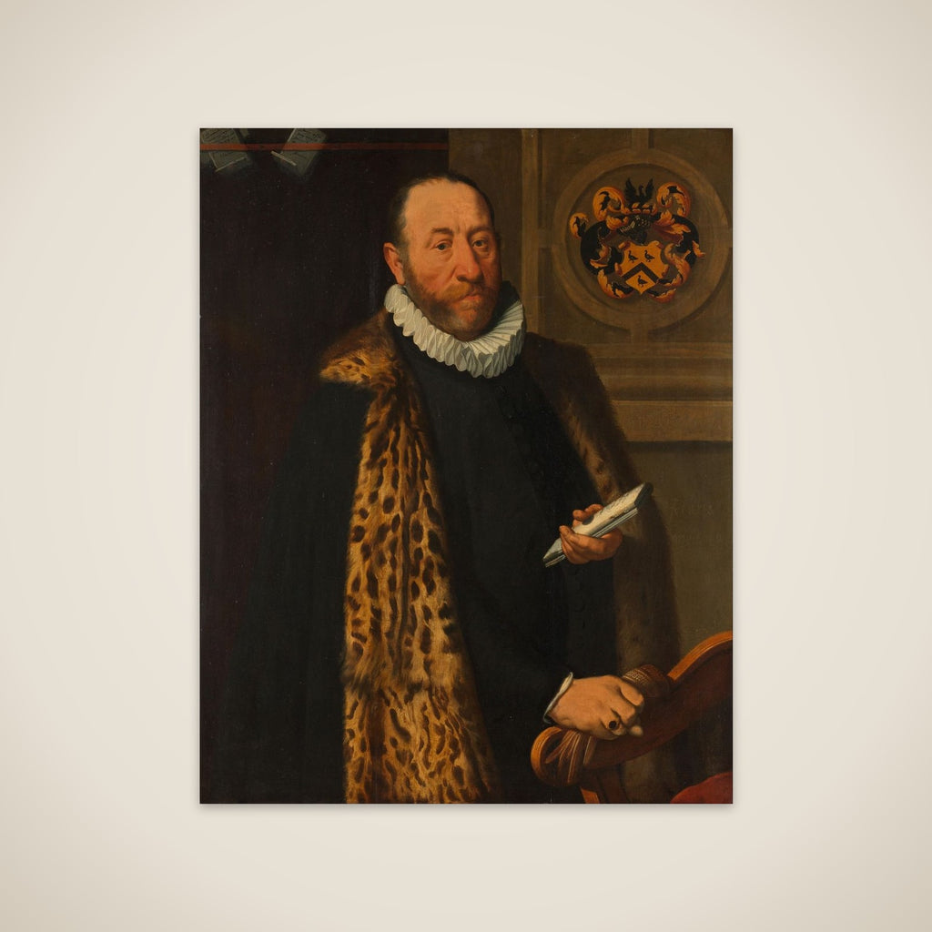 Portrait of Mattheus Augustijnsz Steyn, Councilor in the College of the Admiralty of the Northern Quarter in Dokkum unframed print
