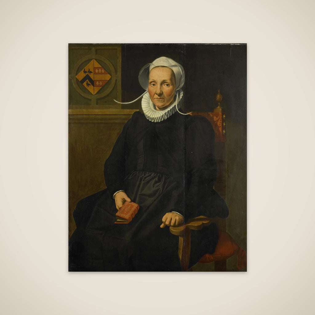 Portrait of Dirckje Tymansdr Gael, called van der Graft, Wife of Mattheus Augustijnsz Steyn unframed print