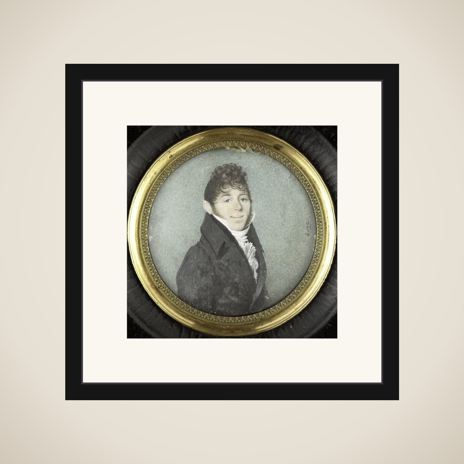 Portrait of Gerrit Jan van Houten (b 1774). Burgomaster of Amersfoort framed