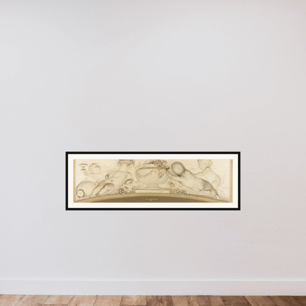 Autumn framed — shown to scale