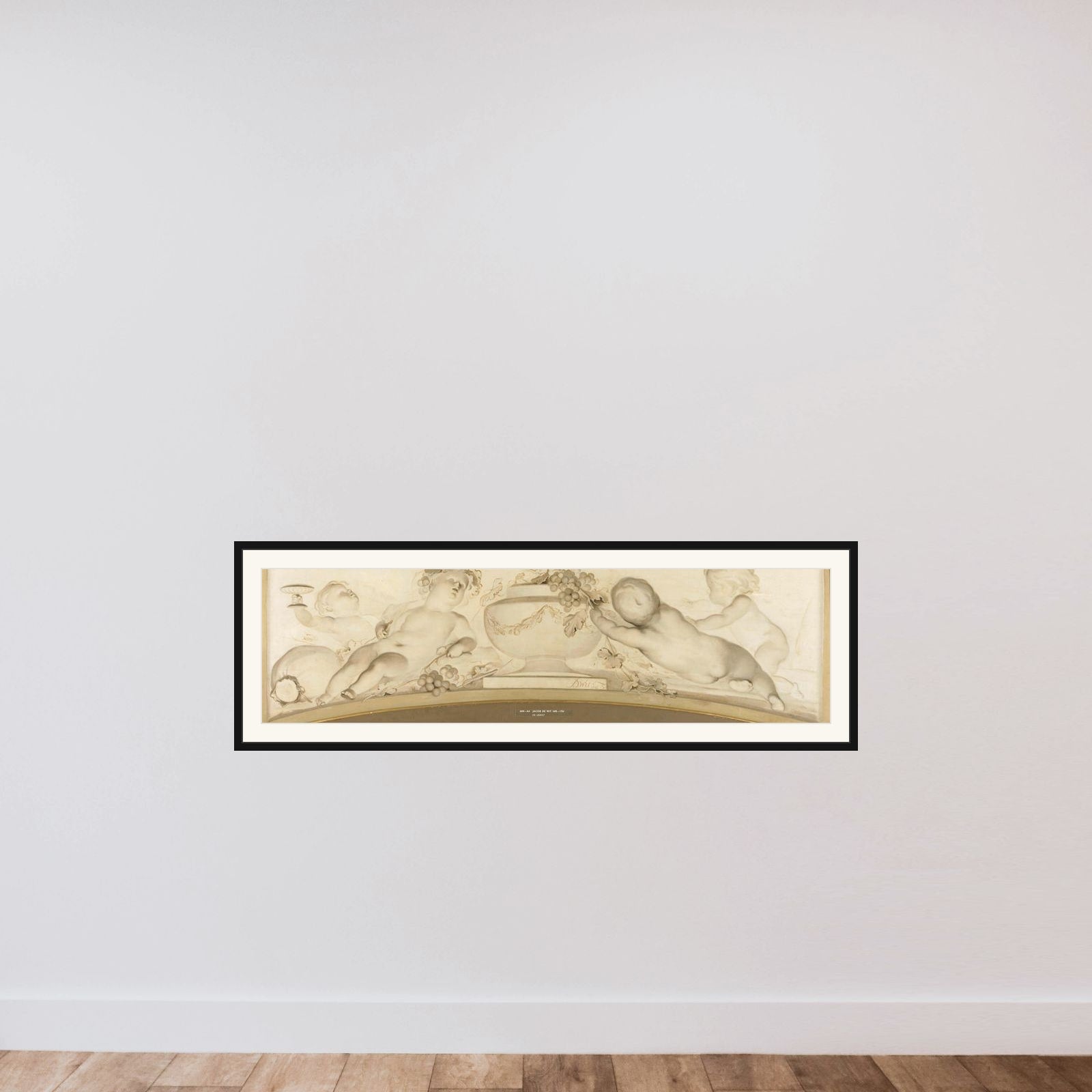 Autumn framed — shown to scale