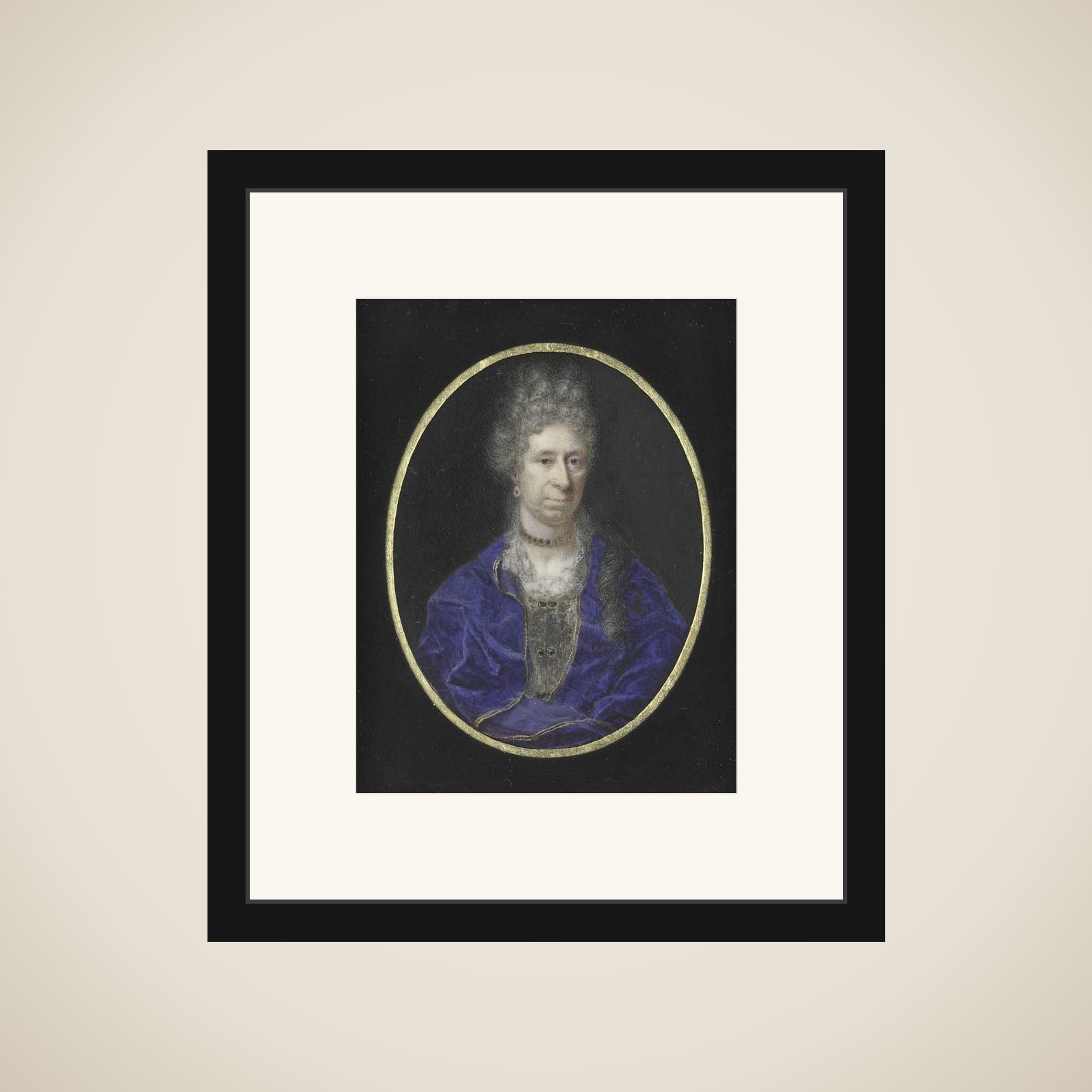 Portrait of een vrouw framed
