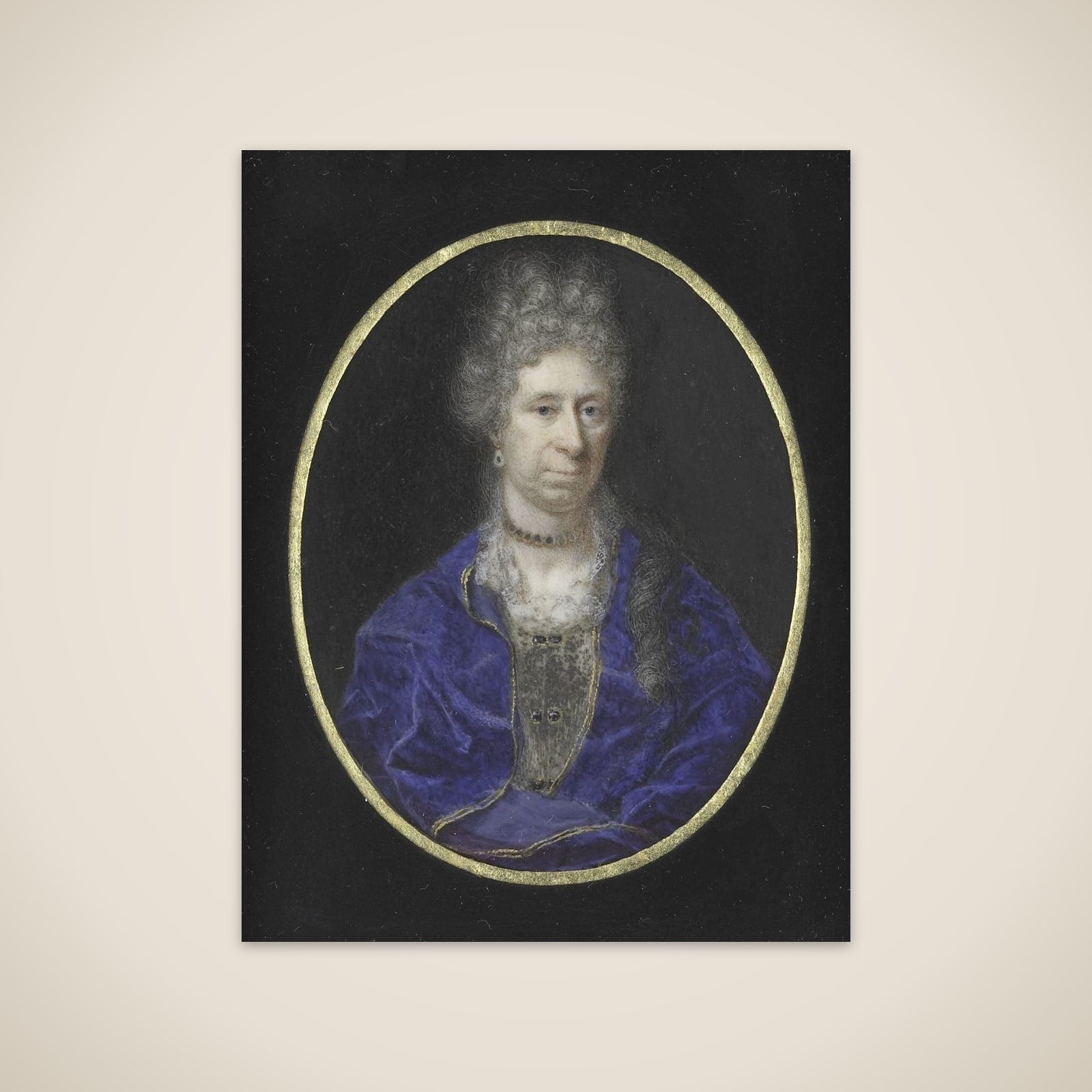 Portrait of een vrouw unframed print