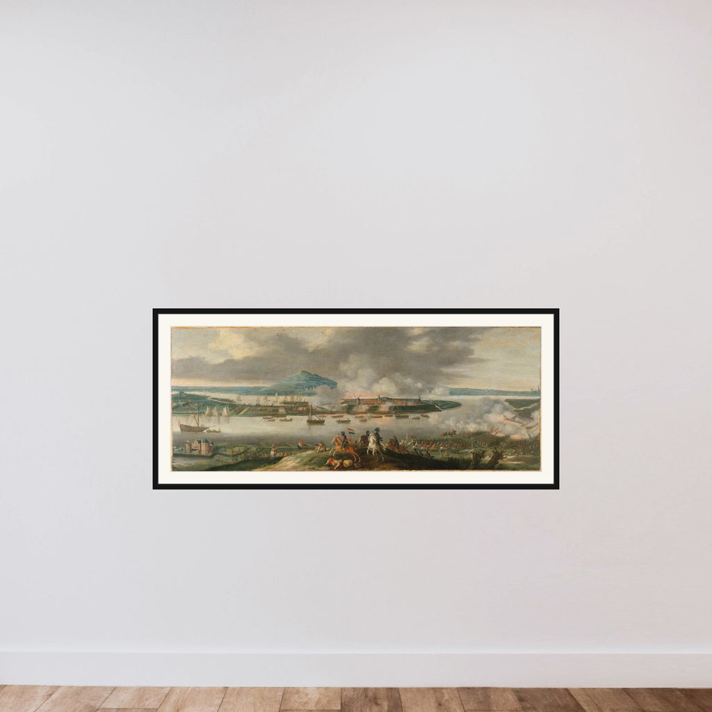 Frederik Hendrik Besieging Schenkenschans, April 1636 framed — shown to scale