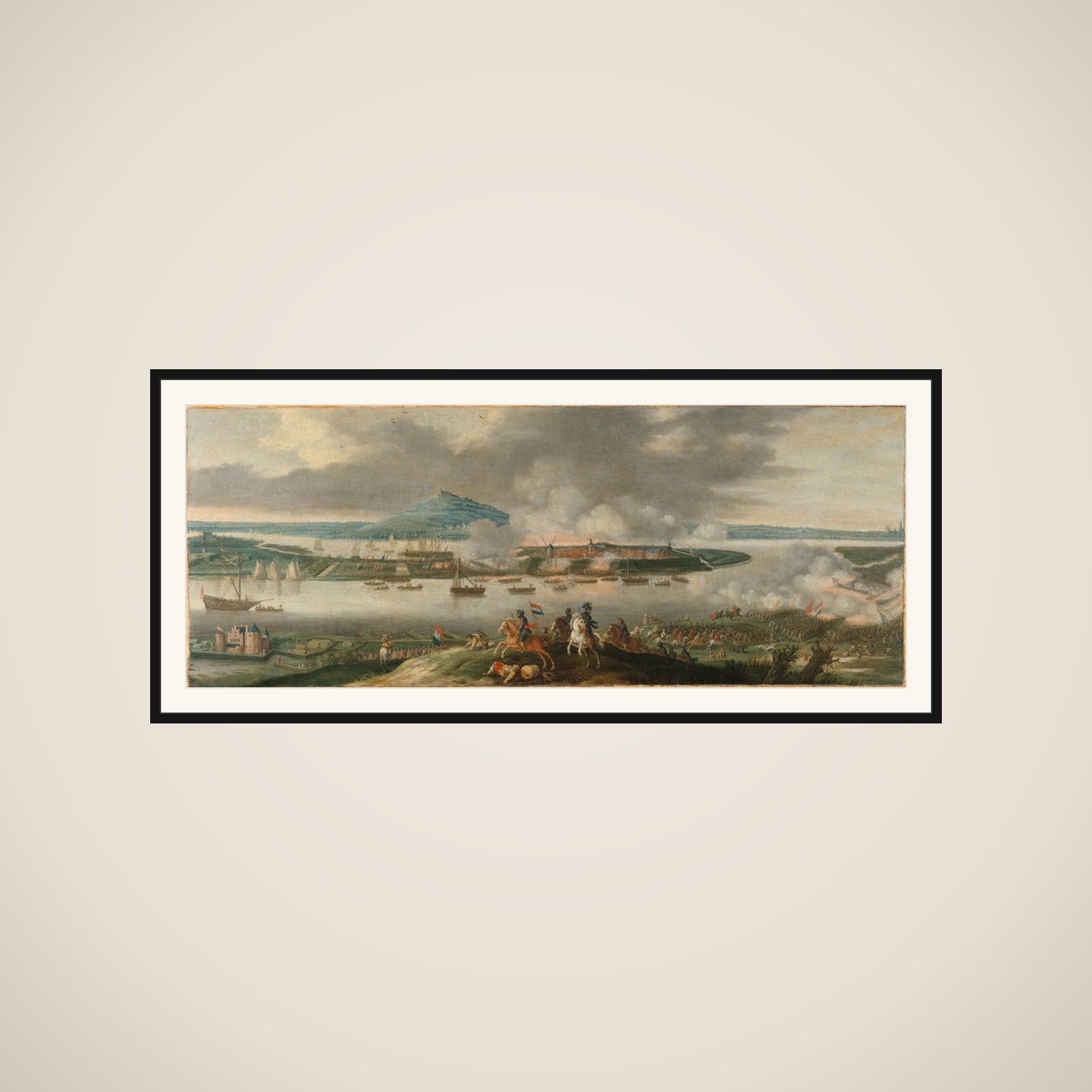 Frederik Hendrik Besieging Schenkenschans, April 1636 framed