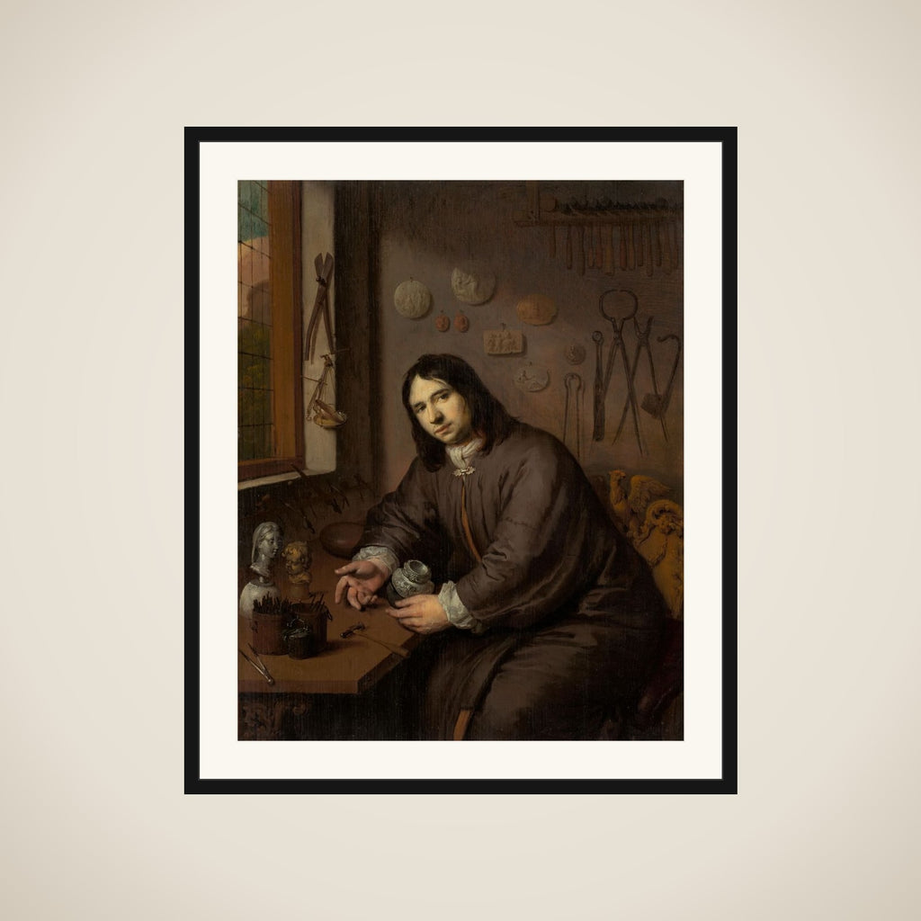 Portrait of a Goldsmith framed