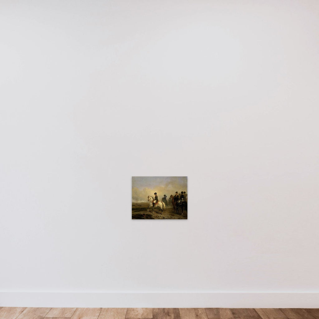 Keizer Napoleon I en zijn staf te paard unframed — shown to scale