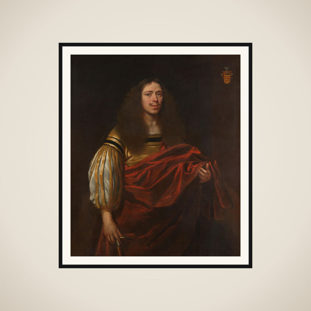 Portrait of Johan Servaes van Limburg (1632-1698) framed