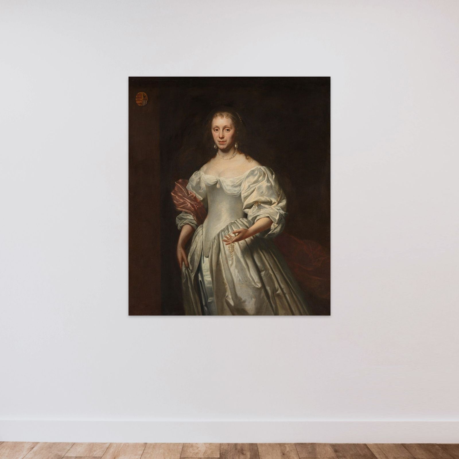 Portrait of Cornelia Craen van Haeften (1622-1678) unframed — shown to scale