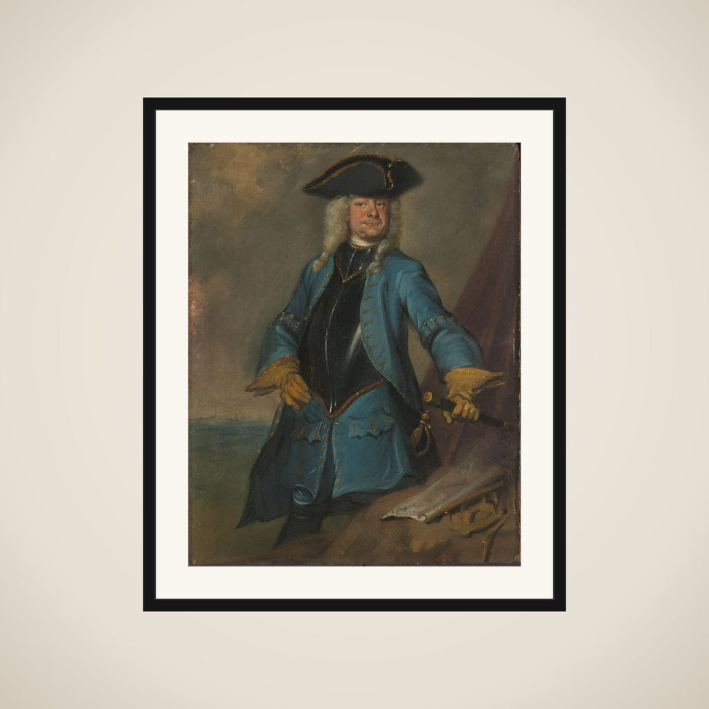 Gerrit Sichterman (1688-1730). Quartermaster-General of the Cavalry, Colonel of the Oranje-Groningen Infantry Regiment, Commandant of Grave framed