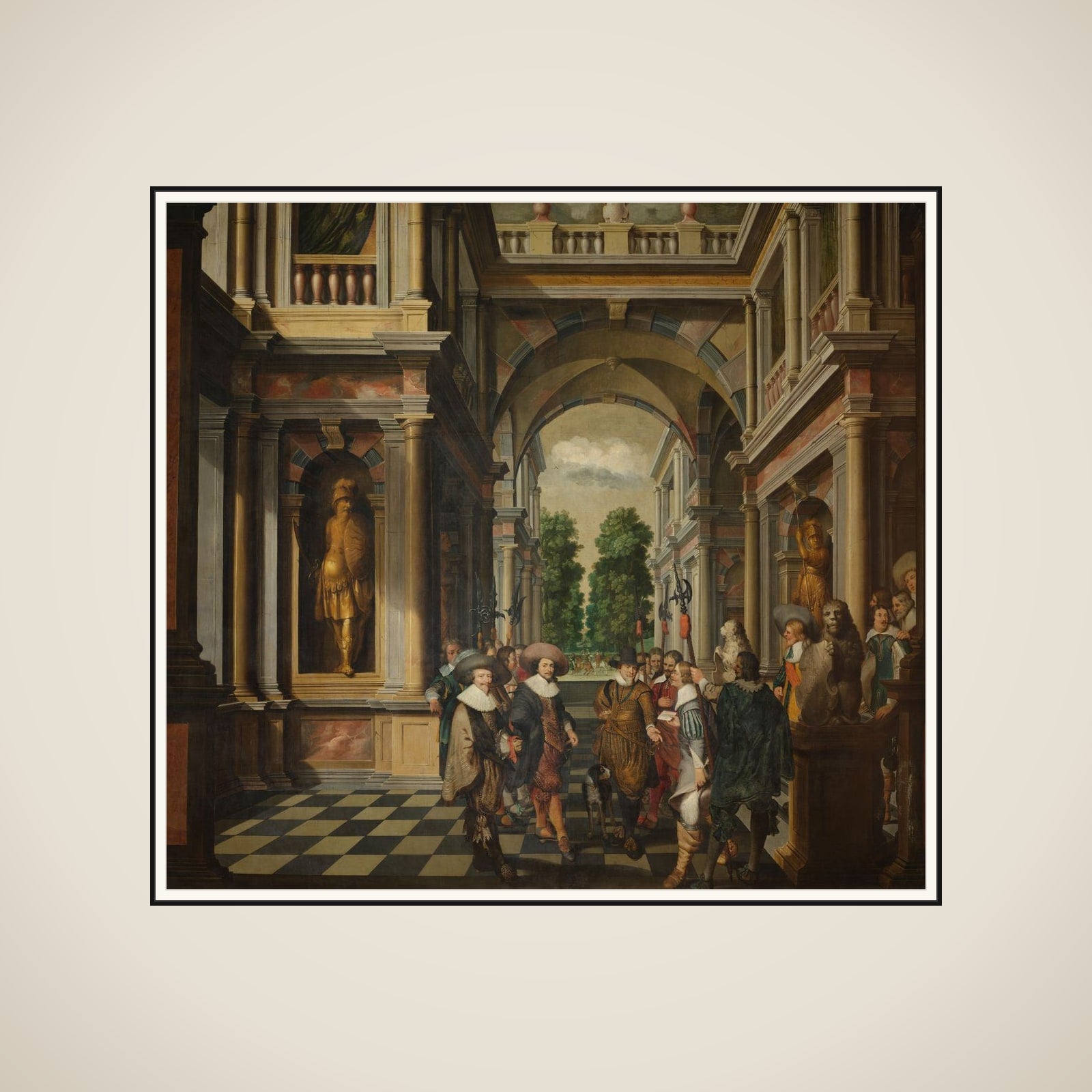 A Seven-Part Decorative Sequence: A Gallery framed