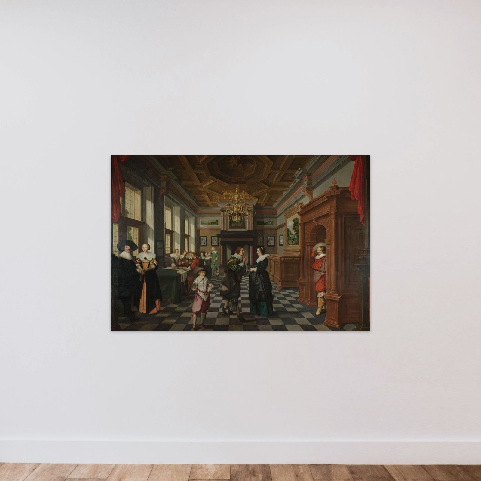 A Seven-Part Decorative Sequence: An Interior unframed — shown to scale