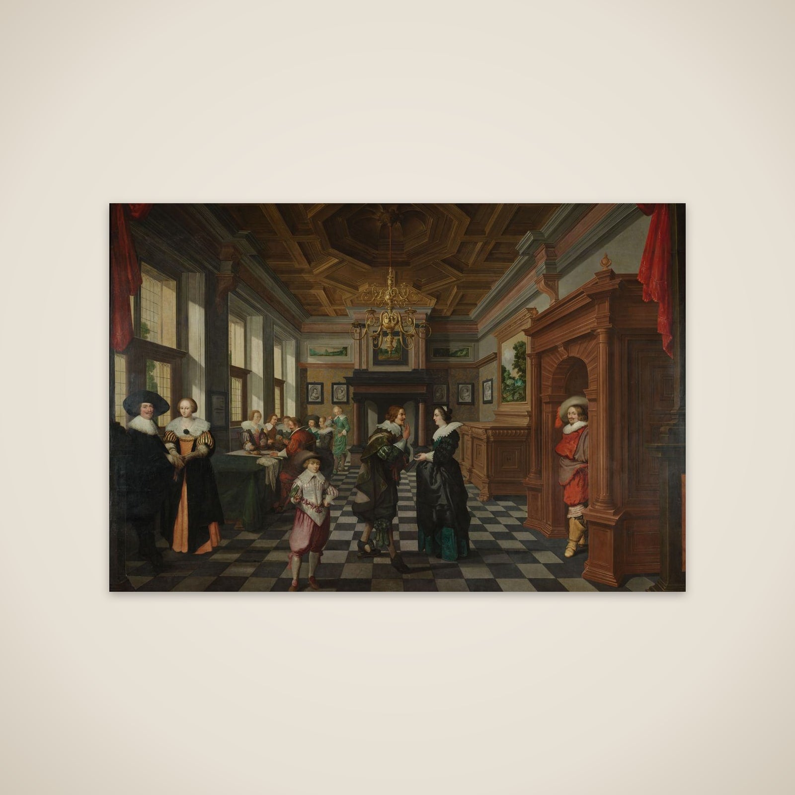 A Seven-Part Decorative Sequence: An Interior unframed print