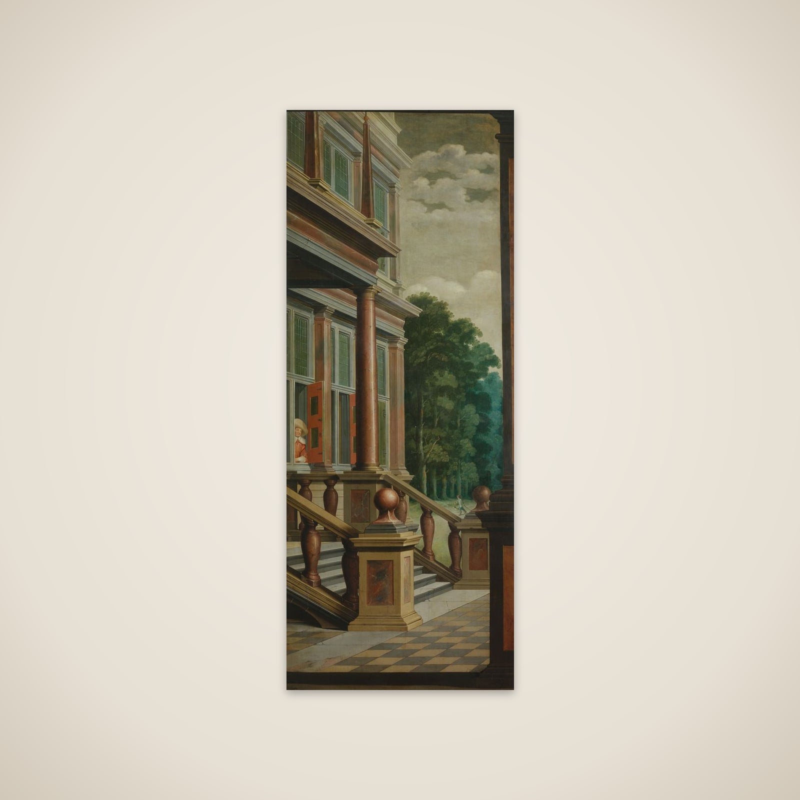 A Seven-Part Decorative Sequence: An Outdoor Stairway unframed print