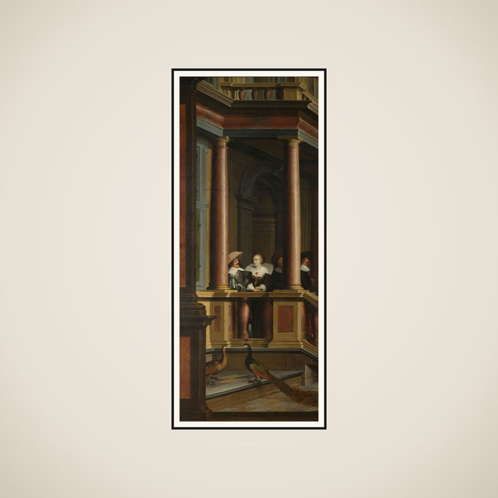 A Seven-Part Decorative Sequence: An Outdoor Stairway framed