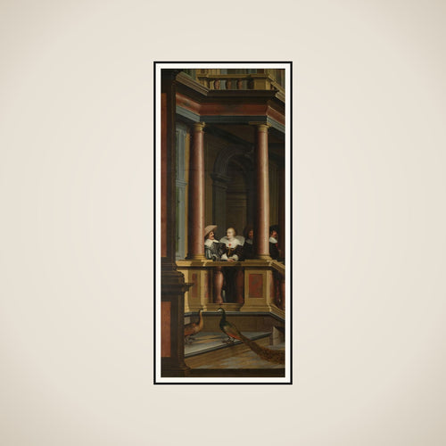 A Seven-Part Decorative Sequence: An Outdoor Stairway framed